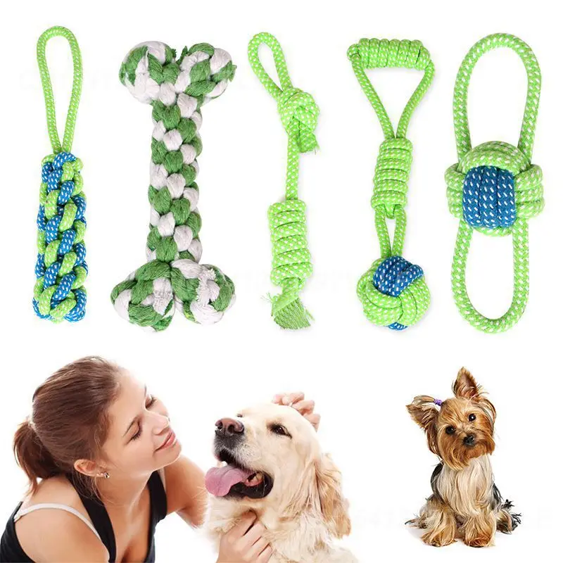 1~4PCS Large Small Dogs Fun And Engaging Tug-of-war Small Dog Interactive Toy Interactive Durable Rope Toy Bestselling