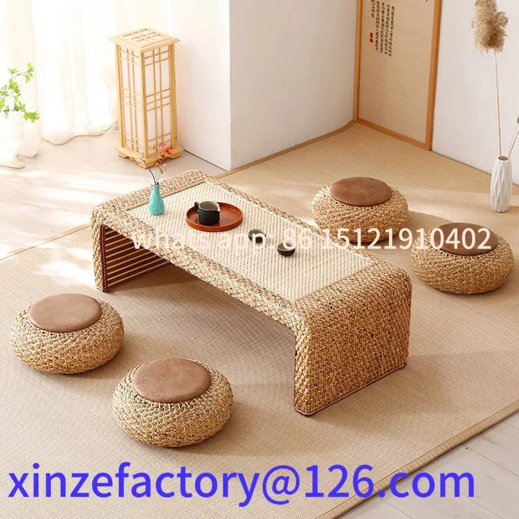 

Customizable tatami coffee table floor low table rattan household small table