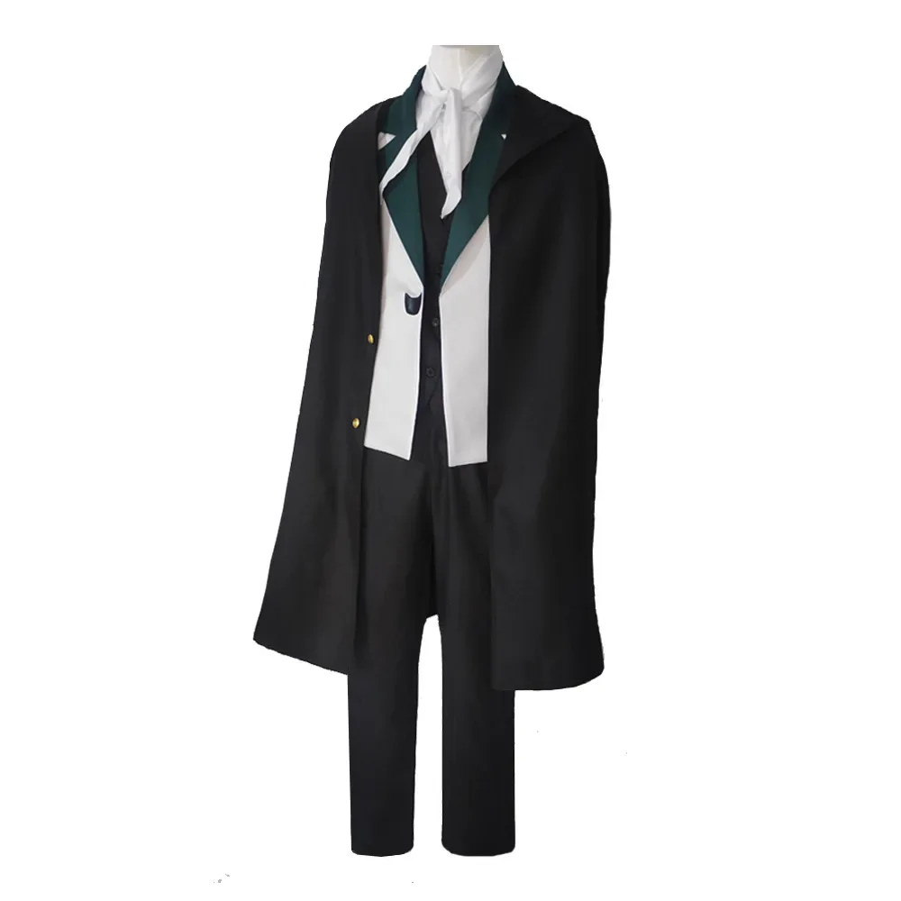 Anime Cos Edgar Allan Poe Cosplay Costume Dress JK Uniform Custom Size