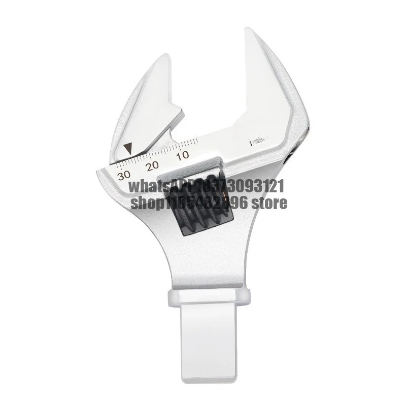 Torque wrench plug-in head movable opening head 9 * 12 interface 14 * 18 square plug accessories can be replaced