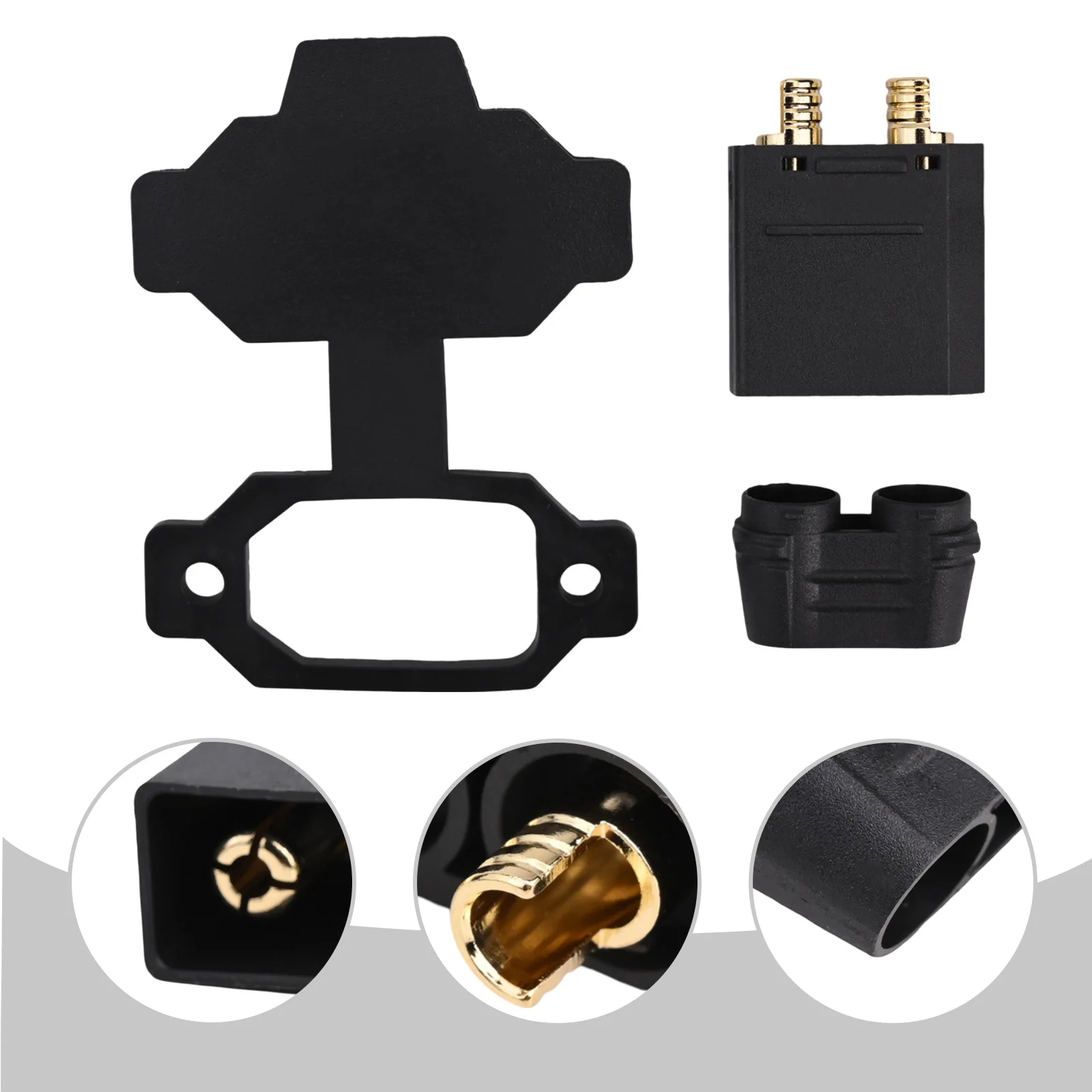 42*25.3*19mm Lithium Battery Connector Battery Charging Port Compact Size Excellent Stability Good Conductivity
