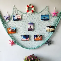1x2m Fishing Net Sea Shell Starfish Hanging Home Wall Decoration Nautical Ocean Theme Home Decor Decorative Fishing Net