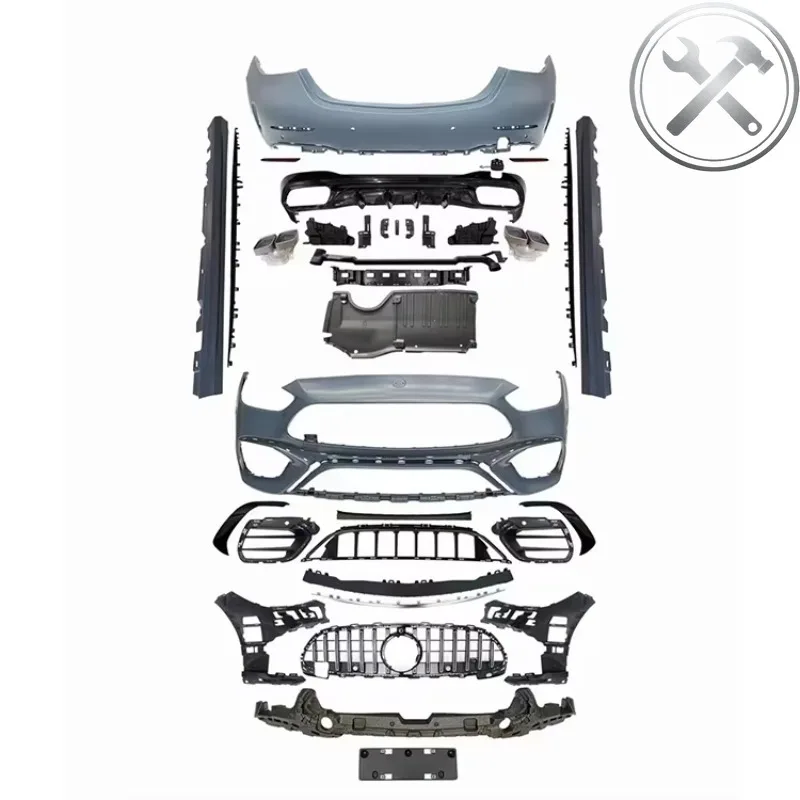 

Professional Grade Full C63 Body Kit Front Rear Bumper Grille Side Skirt Exterior Upgrade For C Class W206 2022-2025
