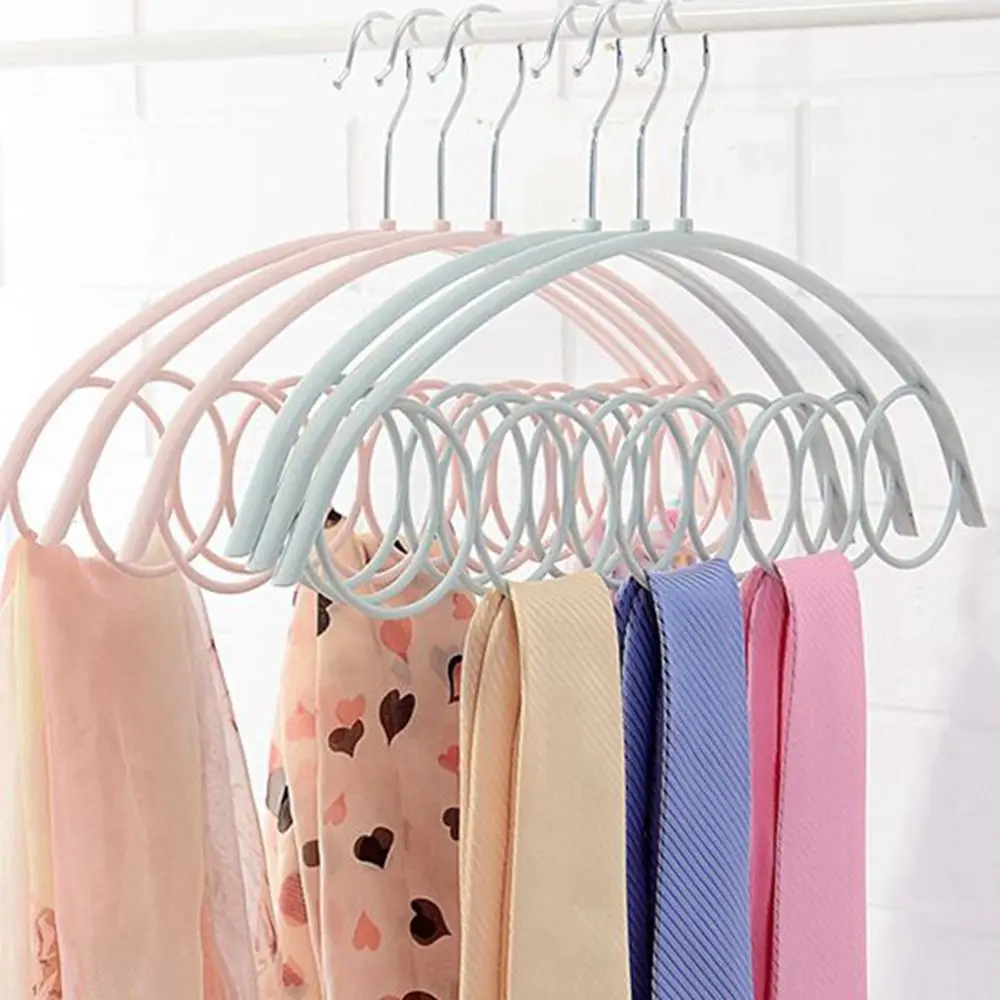 

Rack DIY Belt Rack Hanger Wraps 5 Hole Hook Ring Rope Slots Holder Storage Hanger Organizer Holder