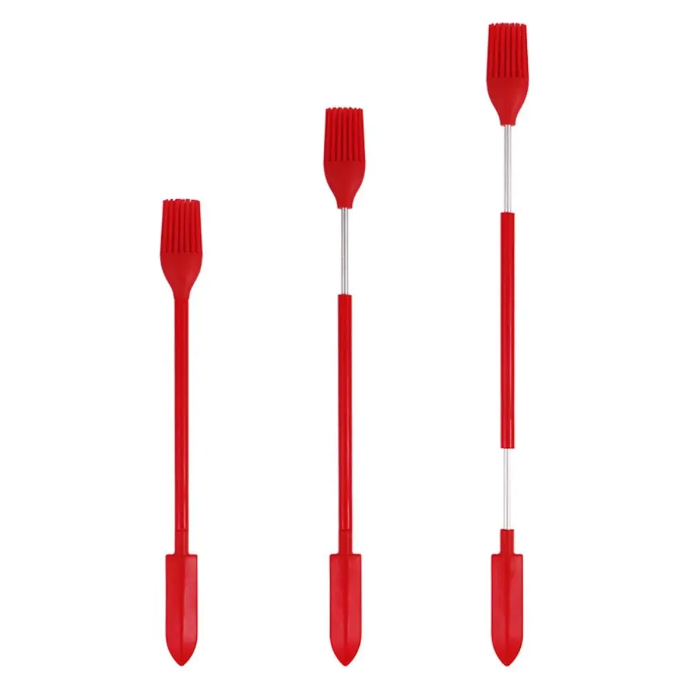 Borstel Laatste Drop Scoop Beauty Tools Olieborstel Make-up Kwasten Cosmetica Lepel Siliconen Telescopische Spatel Diepe Fles Schraper