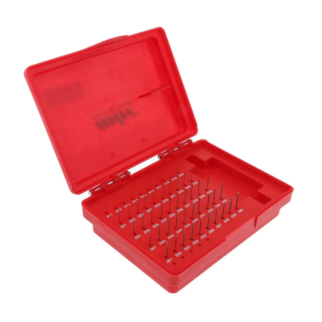 

50pcs Pin Gauge Set Measuring Block 0.011-0.060inch with Case
