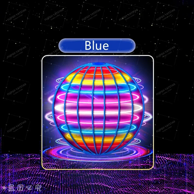 Pro Magic Fliegender Schwebeball mit Farb-LED & Auto-360°-Funktion ° Gyro-Spinner, Anti-Schwerkraft-Schwebekugel, Outdoor-Spielzeug für Jugendliche & Erwachsene