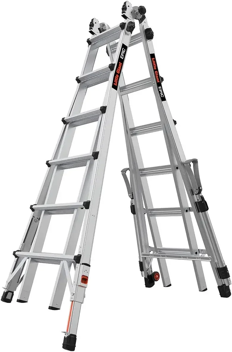 USA.Little Giant Ladders, Epic, M26, 26 ft, Multi-Position Ladder, Aluminum, Type 1A, 300 lbs weight rating