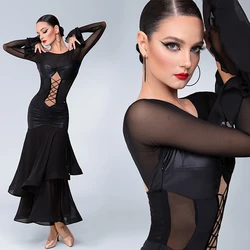 High-End Latin Dance Professional Dress Women'S Stage Dancing Costume Adults National Standard Ballroom Dance Clothes SL11013