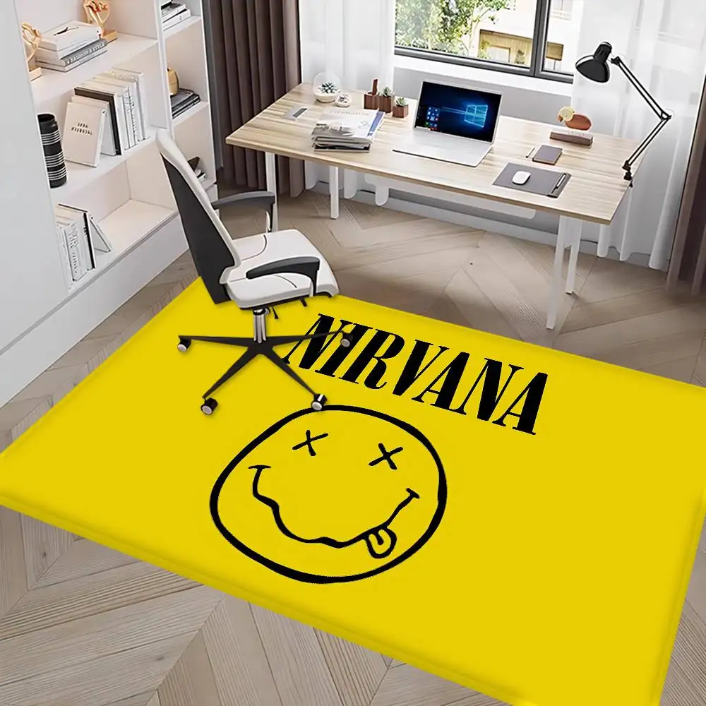 Beliebte Band N-nirvana-A Bodenmatte, rutschfeste Waschküchenmatte, Wäsche-Dekoration, Balkon, Kind, Wohnzimmer, Nachttischmatten