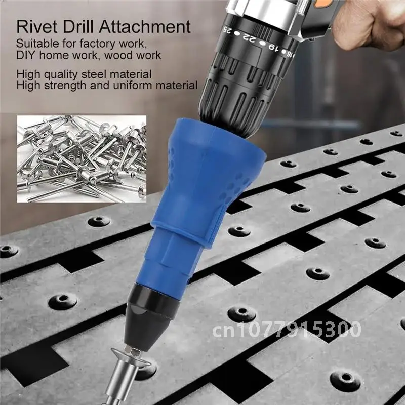 Electric Rivet Nut Gun Pull Drill Riveter Conversion Adapter For Cordless Riveter Nozzle Nut Tool Manual Nail Gun Riveting Tools