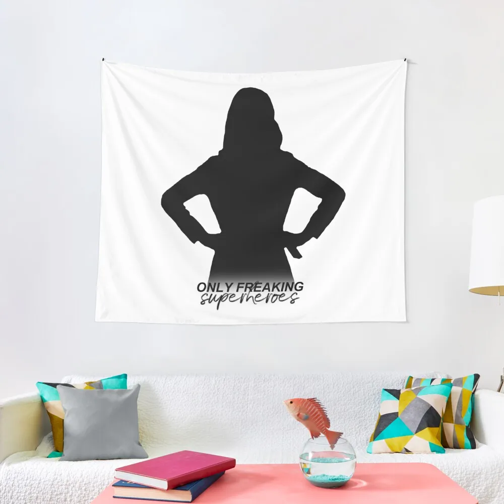 Amelia Shepherd - Only Freaking Superheroes Tapestry Living Room Decoration Home Decorations Aesthetic Tapestry