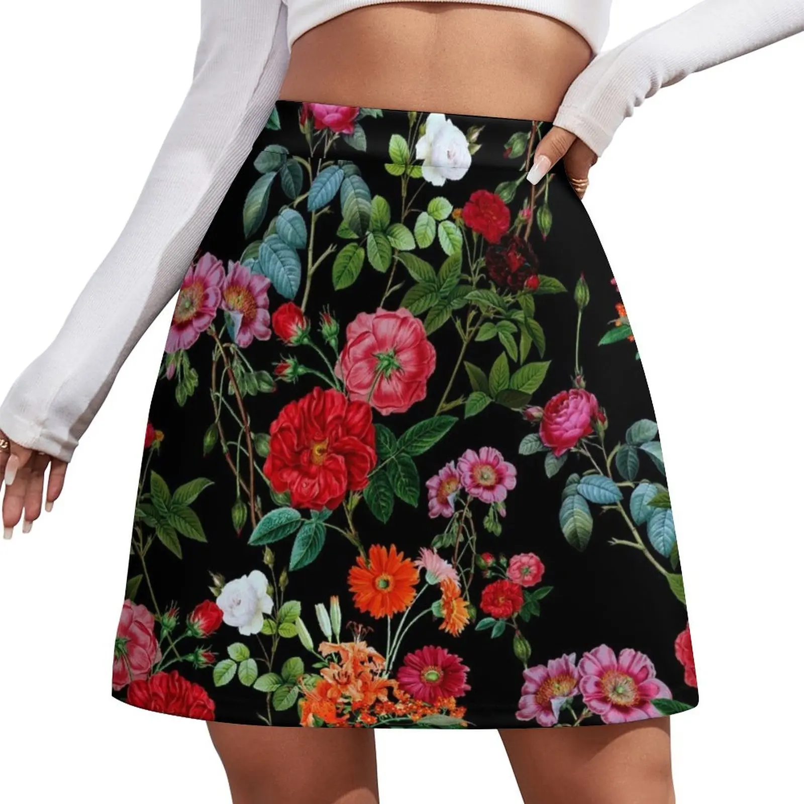 Botanical Pattern Mini Skirt Women's skirt midi skirt for women Mini