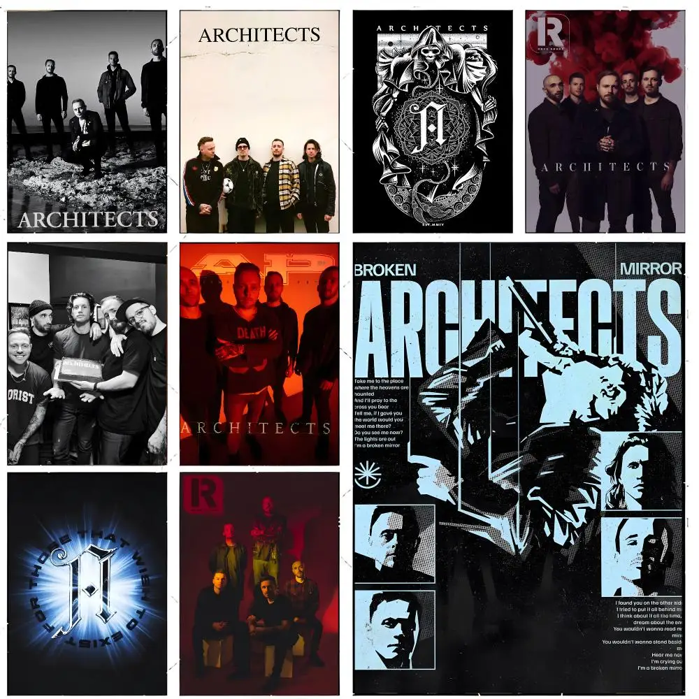 Band Metal A-Architects Poster Premium Decor Art & Gift for Household Lounge Home Ornaments