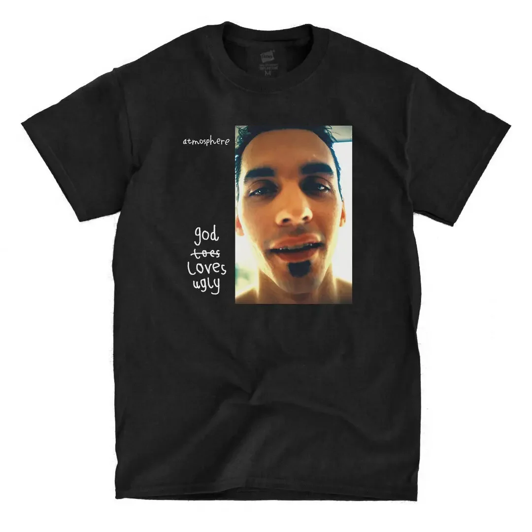 Atmosphere god loves ugly - Black T-Shirt