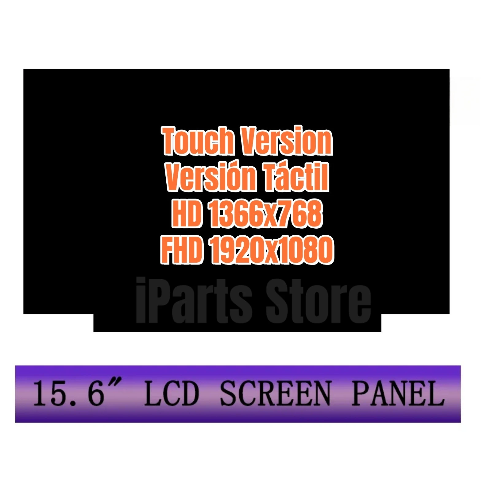iParts Replacement New Display for Lenovo Ideapad 3-15IIL05 15IML05 15ITL05 15.6 inch LCD Touch Screen eDP 40 Pins 60hz OEM