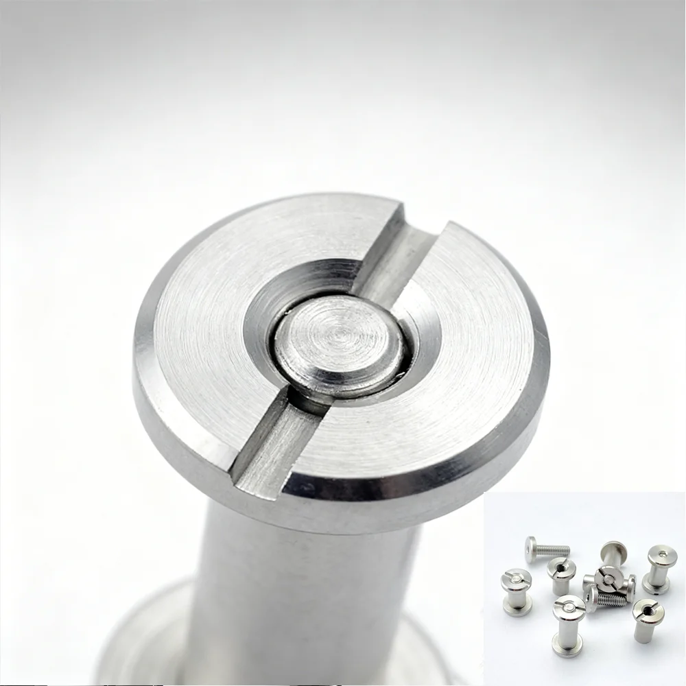 2pcs High Strength Handle Locking Buckle Screws Spindle Rivets Stainless Steel Outdoor Tool Replacement Kit