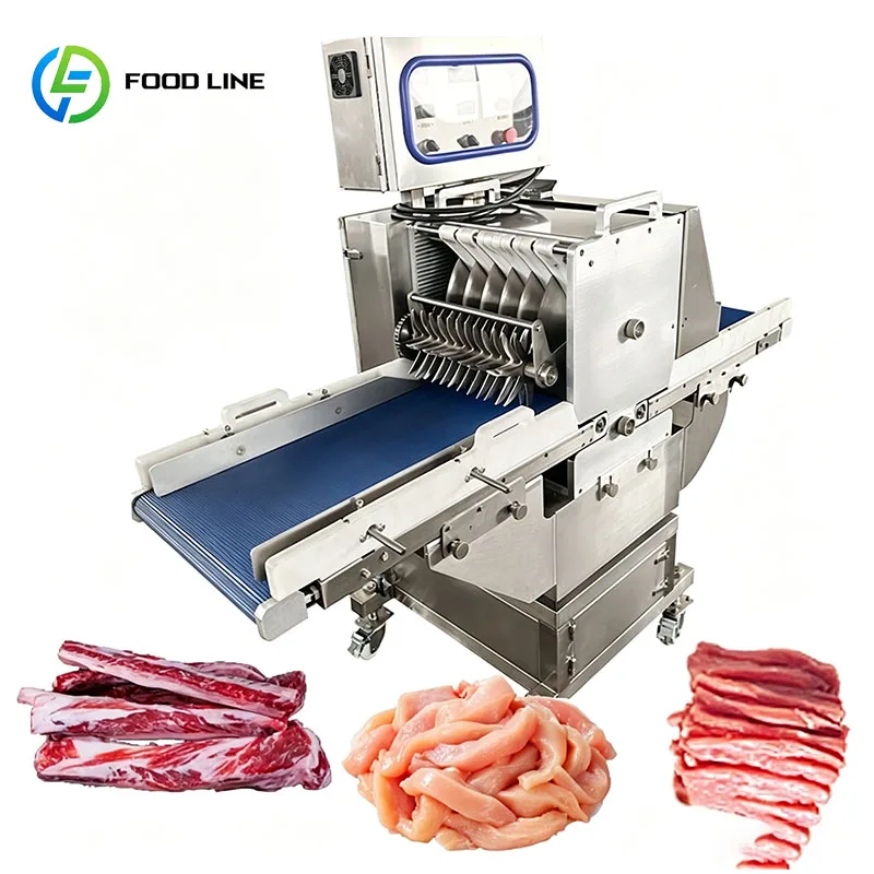 Meat Slicer Deli Machine Commercial Food Cutter Adjustable Thickness for Turkey Roast Beef Salami and Ham Customized