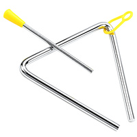 Triangle Bell Metal Instrument Kids Music Toy Clear Sound Children Enlightenment Percussion Practice Musical