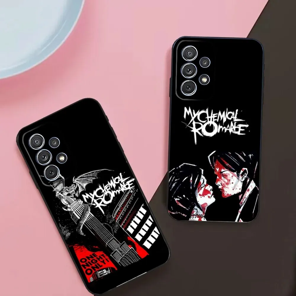 My C-Chemical Romance Phone Case For Samsung Galaxy A13,A21s,A22,A31,A32,A52,A53,A71,A80,A91 Soft Black Phone Cover