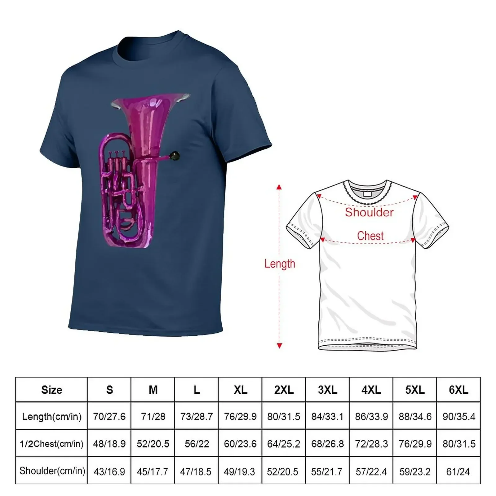 Purple Euphonium T-Shirt Aesthetic clothing for a boy heavyweights big and tall t shirts for men