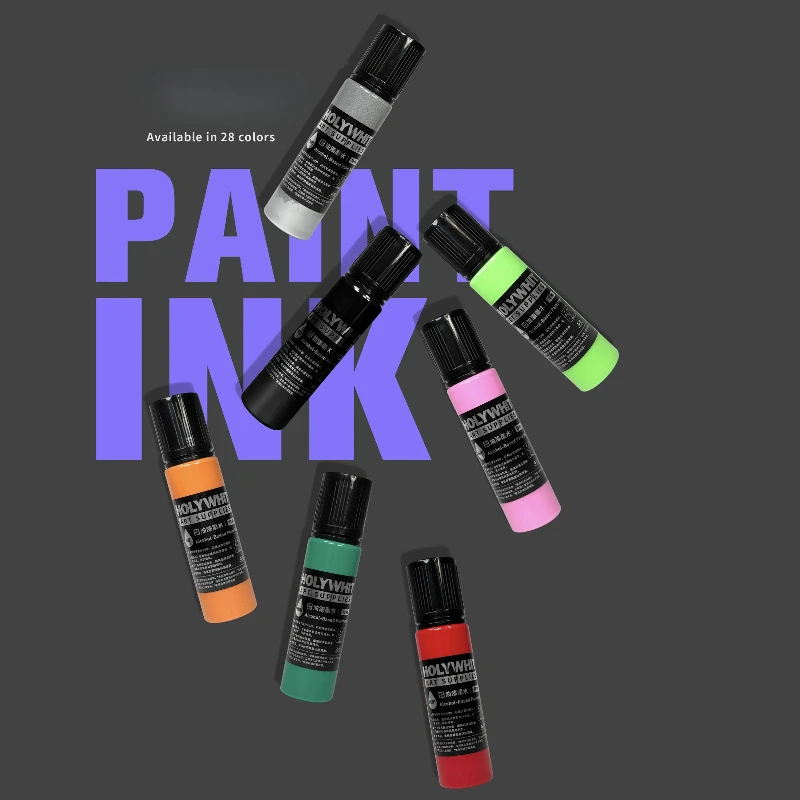 28 Color Alcohol Based Paint Ink 70ml Oil-based Supplement Liquid Graffiti Hand Drawn DIY Waterproof Non Erasable Acrylic Paint