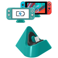Mini Switch Lite Charging Dock Type C Port Small Stand Holder Compatible Nintendo Switch OLED Game Console Accessories