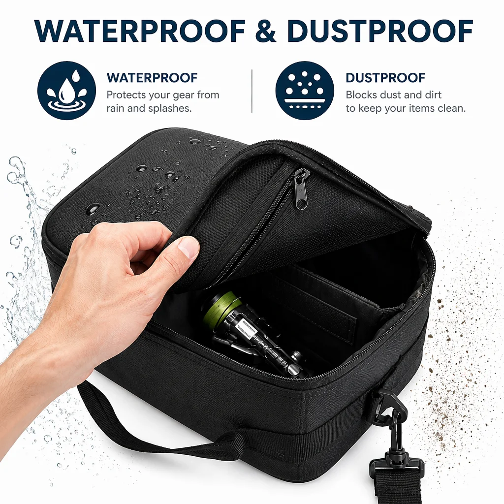8-Grid Fishing Reel Case, Wate - огляд і ціна Spincast Reel