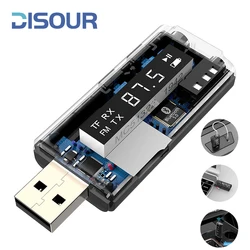 Dizour odbiornik nadajnik FM Bluetooth 5.0 Adapter AUX USB do karty TF odtwarzacz MP3 Stereo TV do domu PC telefon komórkowy słuchawki samochodowe