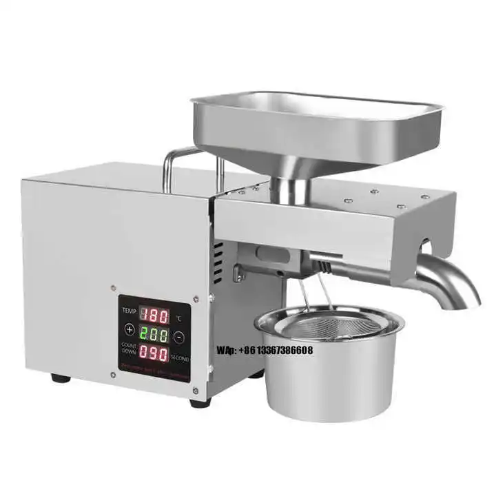 Multifunctional Sunflower Nuts Sesame Seeds Edible Oil Extruder Butter Press Cooking Processor Oil Press