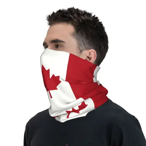 कस्टम कनाडा का झंडा शीतकालीन हेडबैंड गर्दन गरम पुरुष महिला स्की साइकलिंग ट्यूब स्कार्फ देशभक्ति चेहरा बंदना गैटर 6 best sales gaiters - №3