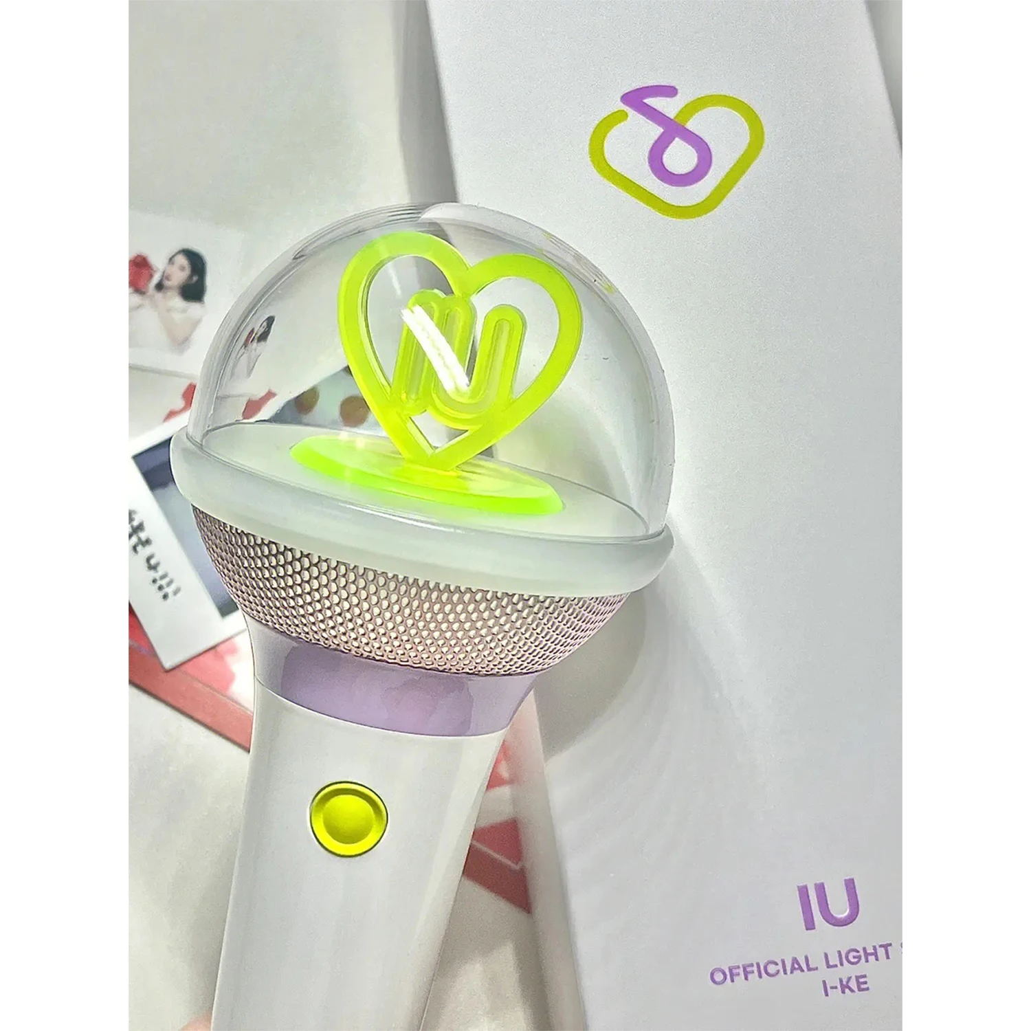 Concerto Variável Cor Lightstick, Microfone Forma Lâmpada de Mão, LED Light Lee Jieun Fan, Fanmade Reunião Itens, Sem Bluetooth, IU 3.0