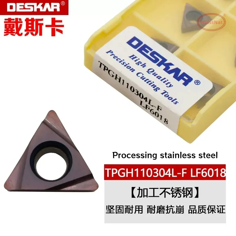 DESKAR TBGH060102L TPGH080202L TPGH080204L TPGH090202L TPGH090204L TPGH110302L TPGH110304L LF6018 TF518  TPGH Inserts