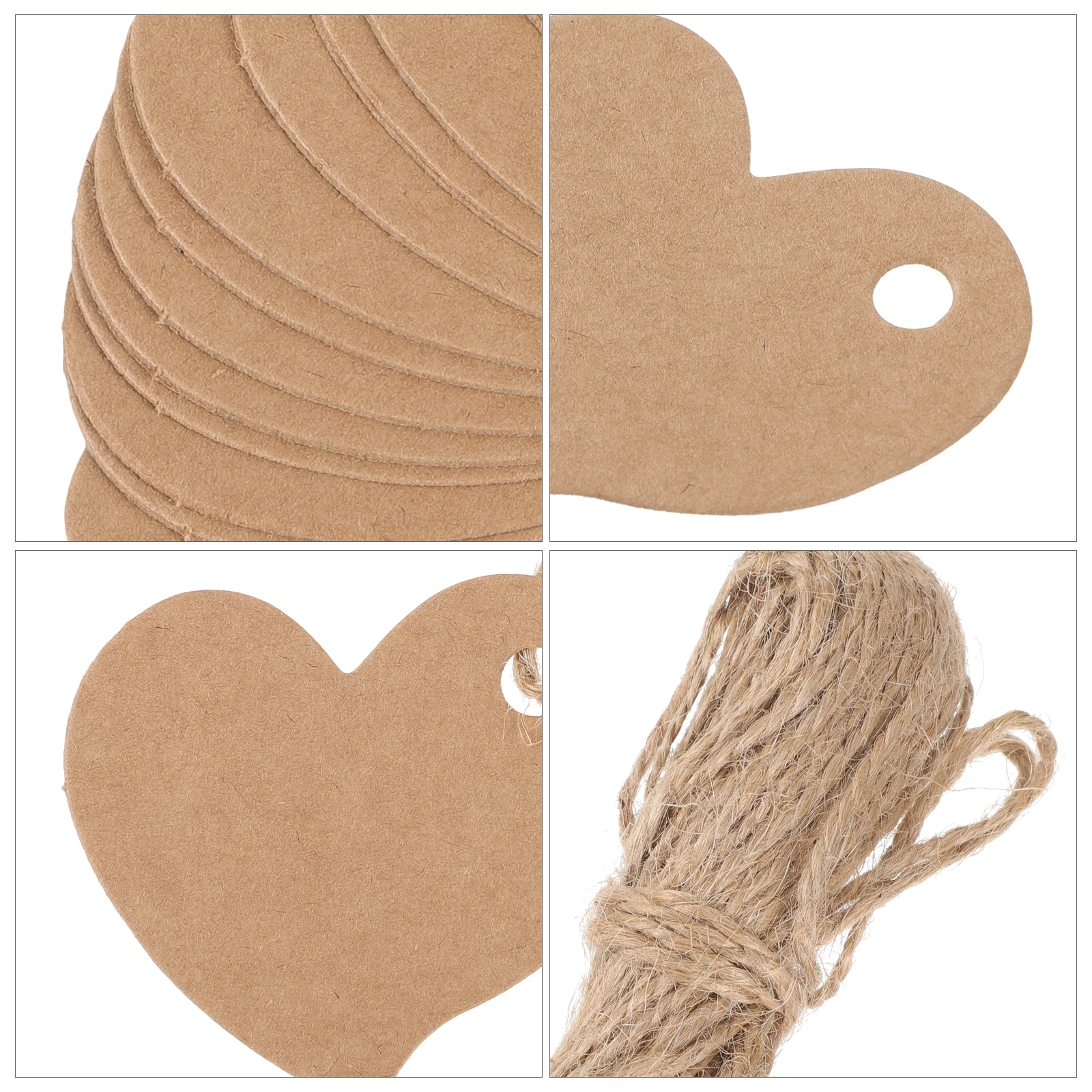 

Kraft Tags Valentine Gift Tags Romantic Design for Present Package Embellishment Crafts