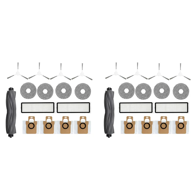 

AT44-2 Set For Dreame L10S Ultra / S10 Pro XIAOMI Mijia Omni 1S B101CN Robot X10+ Robot Vacuum Main Side Brush Filters Mop
