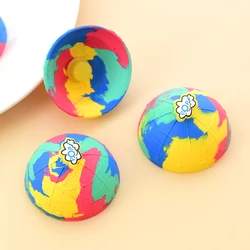 Novel Fidget Toys Hip Hop Jump Half Side Bouncing Ball Anti Stress Toy for Kid Fun Camouflage Spinning Bounce Bowl Fingertip Top