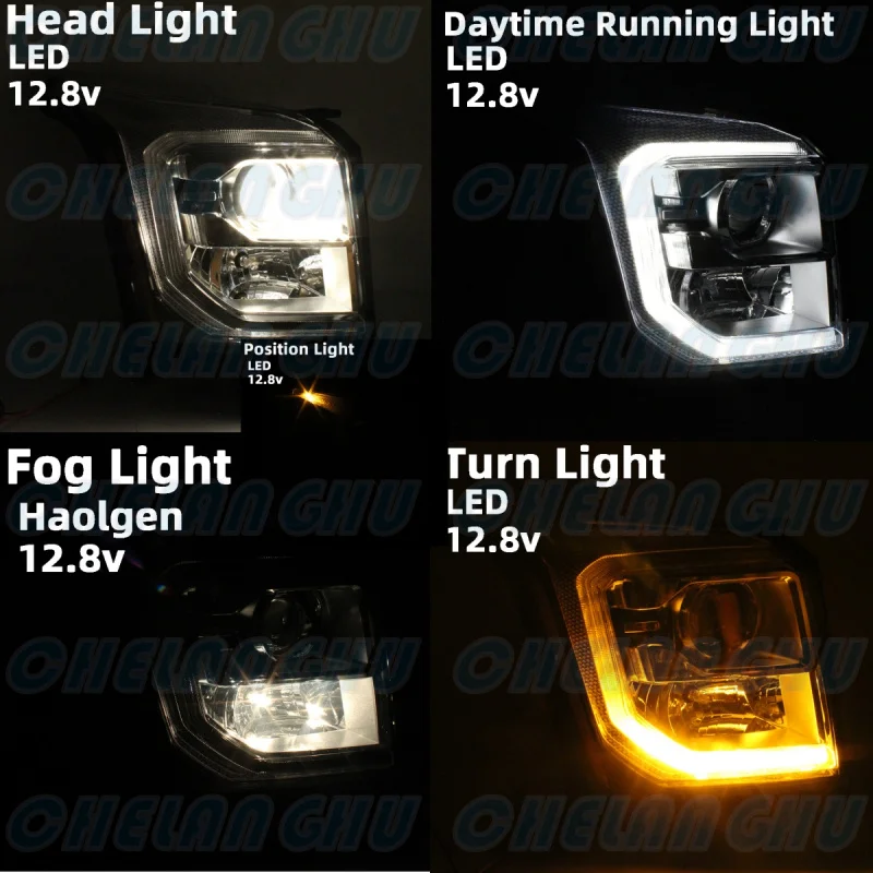 LED HeadLight For GMC Yukon 2015 2016 2017 2018 2019 2020 1 Pair Front HeadLamp DRL fog light car accessories