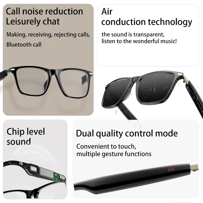 Mosam M01 gafas inteligentes Bluetooth 5,4 IP68 gafas de sol impermeables bluetooth gafas inteligentes auriculares