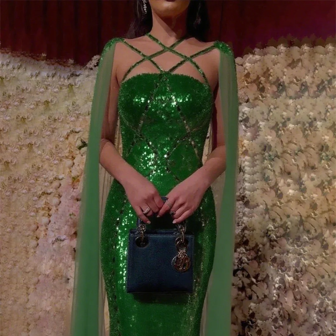 

Customized exquisite sleeveless appliquéd strapless A-line floor-length evening dress for ladies, suitable for formal events
