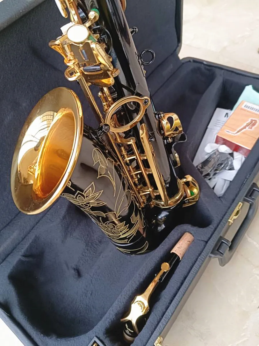 Mejor calidad, nuevo saxofón Alto negro 82Z, uno en uno, modelo E-Flat, instrumento musical saxofón profesional con estuche, accesorios