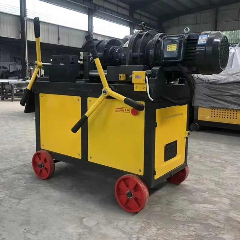 High Efficiency Iron Rod Steel Bar Thread Rolling Machine Rebar Thread Cutting Machine Automatic Rebar Thread Rolling Machine view 5