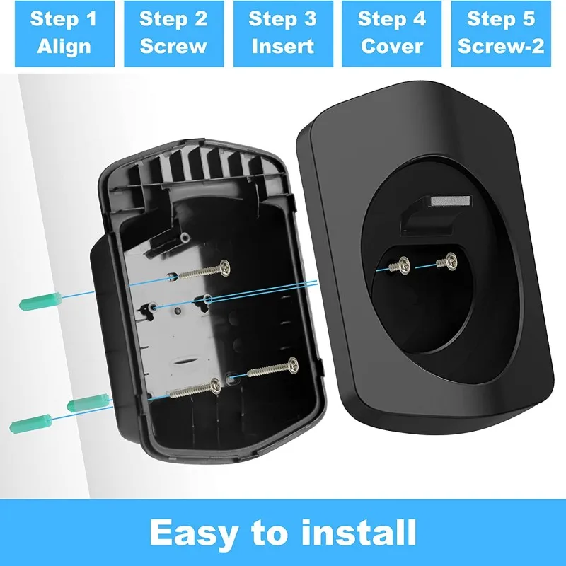 YILADE Plug Mount EV Charger Stand For Type 1 Type2 j1772 Connector Socket and Iec 62196-2 j1772 Connector Socket