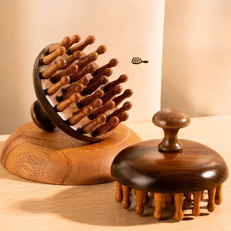 

Multi-Functional Head Meridian Comb Wooden Therapy Massage Comb Scalp Massager Natural Sandalwood Hair Brush Body Massage Tool ﻿