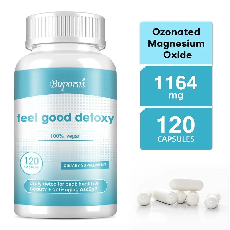 クレンズデトックスカプセル - 大腸の浄化と消化の解毒をサポートし、膨満感を軽減します