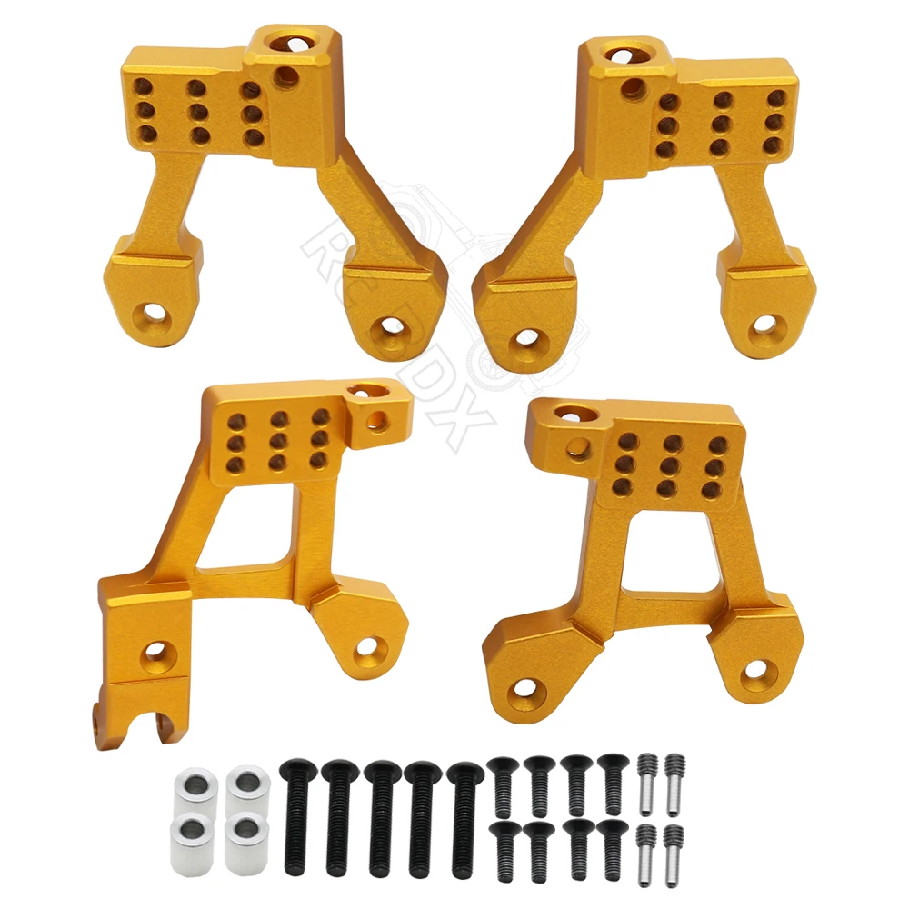 Metal Front Rear Shock Absorber Towers Mount for 1/10 Axial SCX10 II 90046 90047 90059 90060 RC Crawler Upgrade Parts