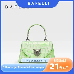 Bafelli 2024 Frauen neue Tasche Original Designer Luxusmarke Katze Casual Style Trend Geldbörse Krokodil leder Handtaschen