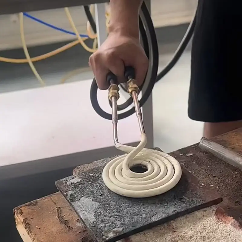 

Precision Pancake High Frequency Induction Heating Coil Flat Copper Rings Surface Quenching Head for Metal Heating Applications