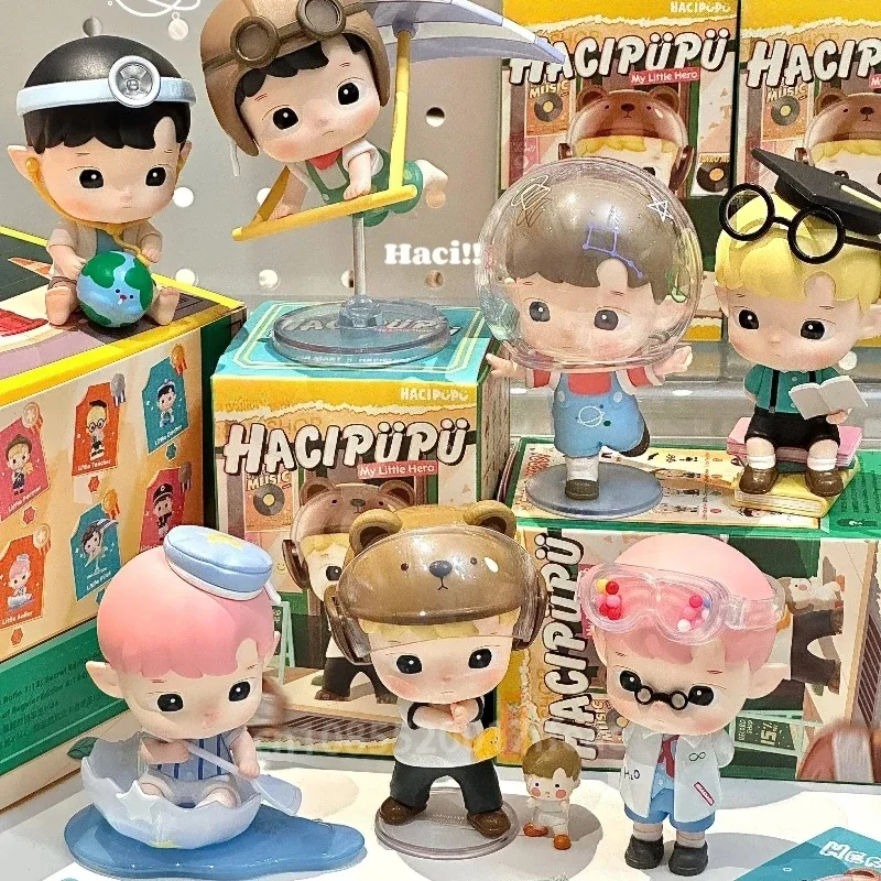 HACIPUPU Little Hero Series Mystery กล่องตาบอดอะนิเมะ Action Figure ตุ๊กตา Tabletop Decor เด็ก Surprise น่ารักของขวัญวันเกิดของเล่น