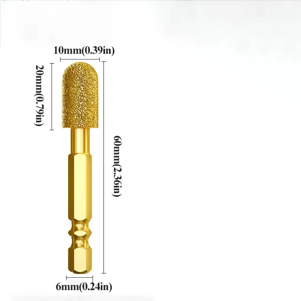 

Hexagonal Shank Adamas Coated Rotary Burrs Sturdy Tool High Temperature Brazing Technology Adamas Grinding Heads Set