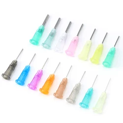 100pcs 13mm Dispensing Needle Glue Needle 0.5 Inch Suitable for All Glues Liquid Solder Paste Adhesives Dispenser Needle